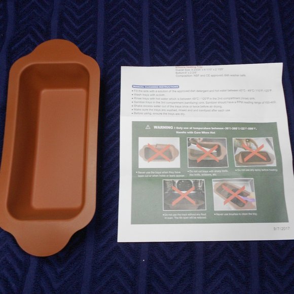 12 Ever Ocean Silicone Heating Tray new Loaf Pan new - Picture 1 of 5